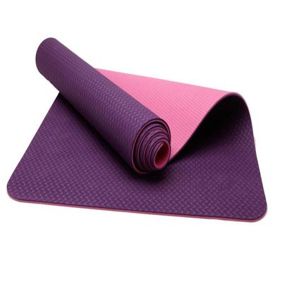 China PU leather + EPE inventory clearanc natural rubber yoga mat big low price for sale