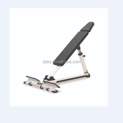 China Indoor long slanted dumbbell stool with angled rubber pedals and long backrest for sale