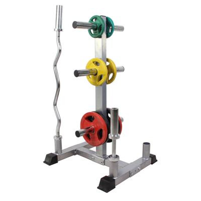 China Commercial Gym Weight Equipment Barbell Plate Bumper Vertical Storage Rack for sale