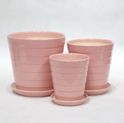 China Glossy Modern Ceramic Pots Handcrafted For Indoor Greenery for sale