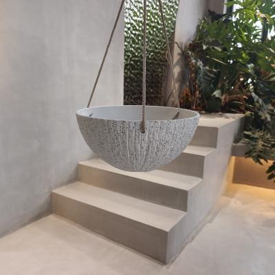 China Round Plastic Hanging Planters 260*260*120MM For Indoor / Outdoor Spaces for sale