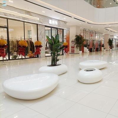 China Lightweight Fiberglass Table Chairs For Shopping Mall Gardening Fiberglass Furniture for sale