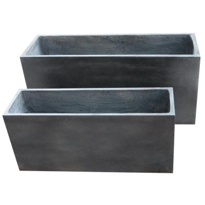 China Rectangle Reinforced Clay Planter Perfect for Flower and Green Plant Arrangement for sale