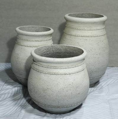 China Cement GRC Planter Pots Style Ancients Frost Resistant Character Suitable For Outdoor Durable for sale