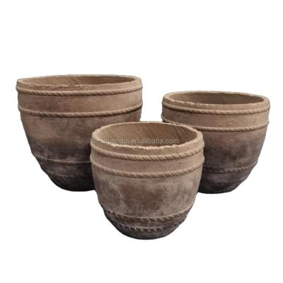 China Hand Carved Quadrate GRC Planter Pots for Indoor Outdoor Garden And Home Indoor Outdoor Finishing Garden And Home zu verkaufen