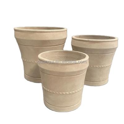 China 7-8 Years Life Time Fiber Cement Flower Pot Frost Resistant And Long-lasting For Indoor Environments for sale