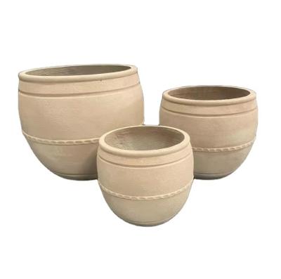 China Customizable GRC Planter Pots Keep 5-6 Years Outdoor Frost Resistant Textured Surface zu verkaufen