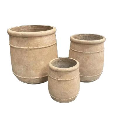 China Textured Surface GRC Planter Pots Durable Flower Planters Pots for Long-Term zu verkaufen