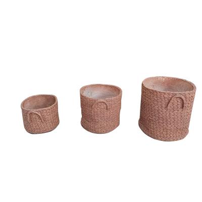 China Long-lasting Fiber Clay Planter Withstands 5-6 Years Outdoor and Frost Resistant zu verkaufen