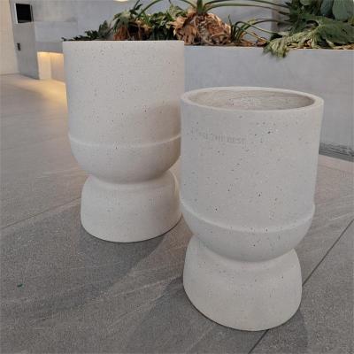 China Modern Style Fiber Cement Pot Frost Resistant and Weatherproof for Outdoor Decoration for sale