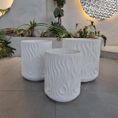 China Outdoor Round Fiber Clay Planter for Barbecue Camping Burners Heater Life time Keep 5-6 Years for sale