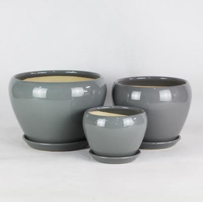 China Stylish and Durable Ceramic Pots for Indoor and Outdoor Planting for sale