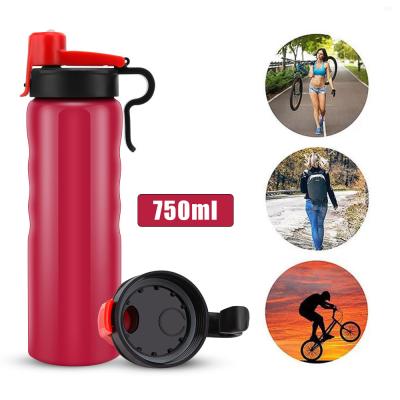 China New Design Stainless Steel Sport Water Bottle With Colorful Caps for sale