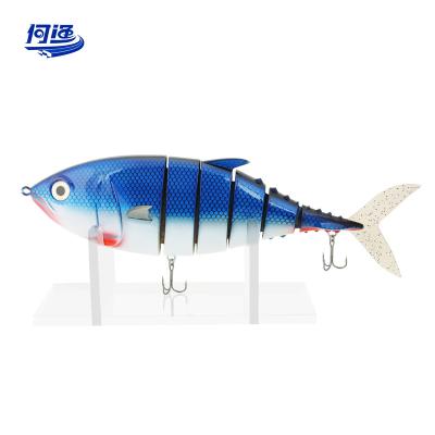 China Carved 3D Grain Multi-joint Super Large Realistic Hard Six-segment 16 inch Saltwater Fishing Bait Swimming Bait Sea Ocean Beach for sale