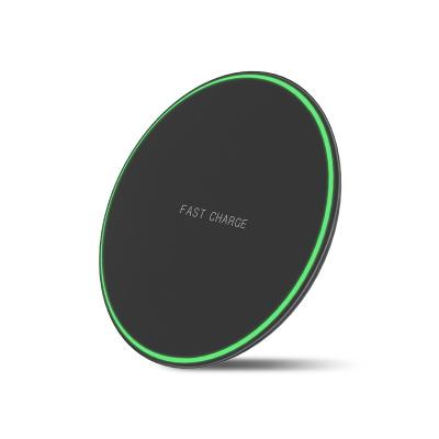 China Convenient Hot Sales Qi 10w Qi Charger Ultra Thin Fast Bottom Wireless Pad For Smart Phone Fast Wireless Charging for sale