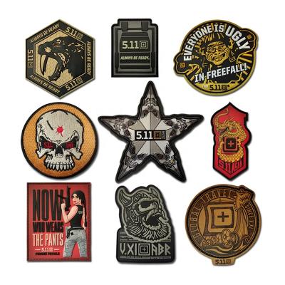 China Hot Sale Handmade Velcro Vest PVC Patch 2D/3D Patch Logo Rubber Patch Tactical Custom Backpack for sale