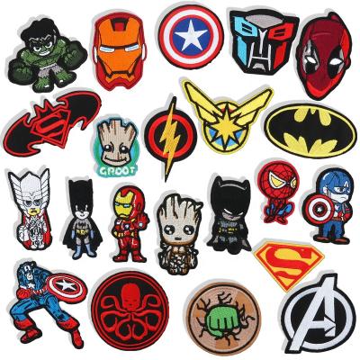 China Wholesale Handmade Embroidery Patch Custom Logo Labels 3D Marvel Comics Garment Iron On Woven Felt Patch For Clothes for sale