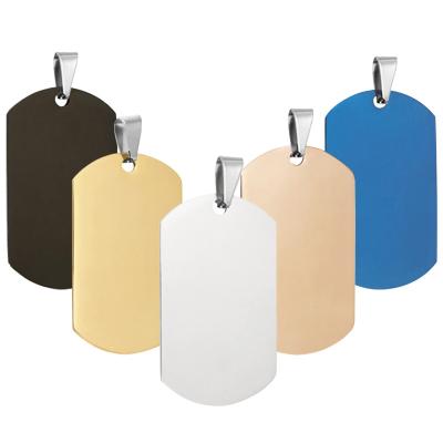 China China Custom Rectangle Aluminum Stainless Blank Aluminum Tag Blanks Metal Blank Dog Tags for sale