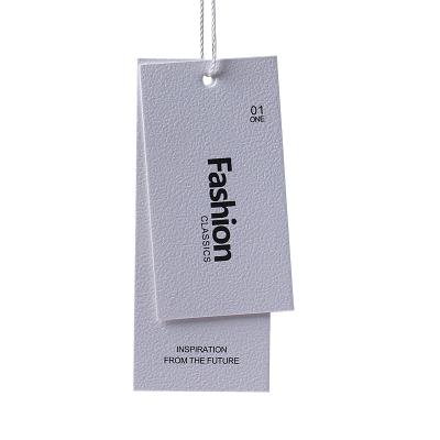 China Other Free Design Custom Clothes Label Hang Tags Bag Part Logo Tags Paper Clothes Label For Garment for sale