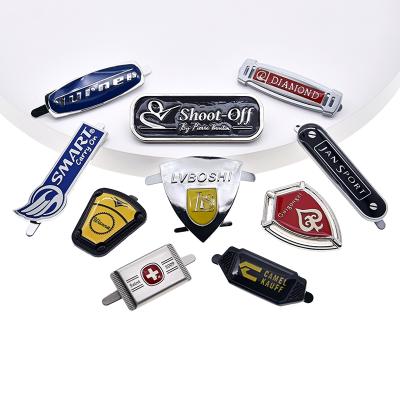 China OEM ODM Fashion Bag Accessories Metal Sticker Eco - Friendly Logo for sale