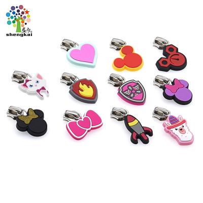 China Eco-firendly Hot Sale New Design Logos Patches Kids Rubber Zipper Puller For Clothing for sale