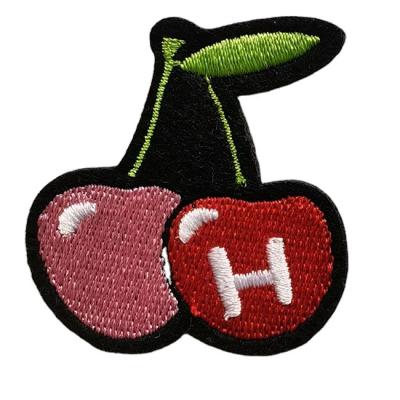 China Cheap Convenient 3D Fruit Shape Embroidered Ready Made Embroidered Patches Patches for sale