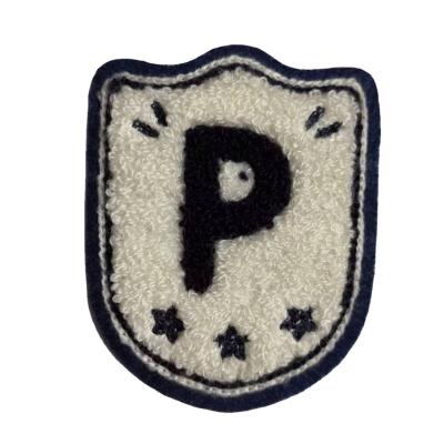 China Handmade High Quality Embroidery Patch 3d Embroidered Iron On Alphabet Letter Patches for sale