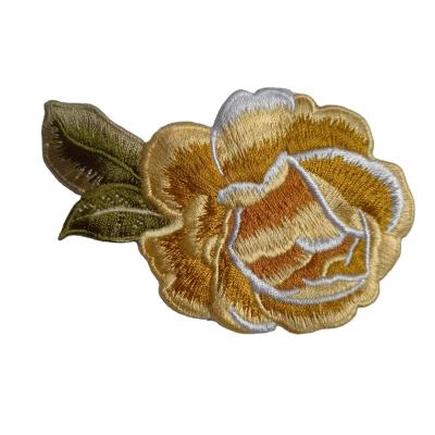 China Cheap And High Quality 3d Flower Patches Embroidery Lace Applique 3d Flower Embroidery Patches for sale