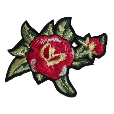 China Cheap And High Quality 3D Flower Embroidered Patches Custom Embroidered Chenille Patch for sale