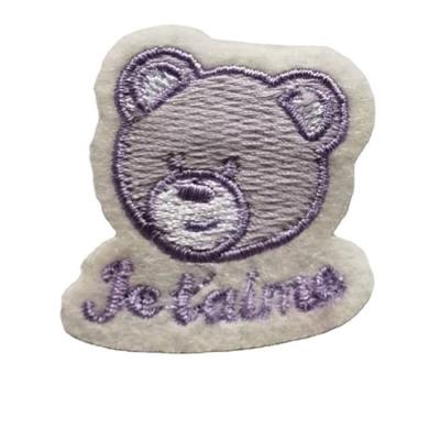 China 3D China Manufacturer New Product Bear Embroidery Patches Personalized Embroidery Patch for sale