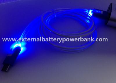 China Der LED-Licht-4 Daten-Aufladungskabel Farbemikro-USB-Datenübertragungs-Cable/USB zu verkaufen