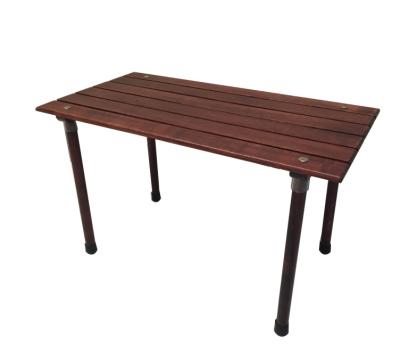 China Simple Folding Wooden Low Roll Portable Camping Picnic Table for sale