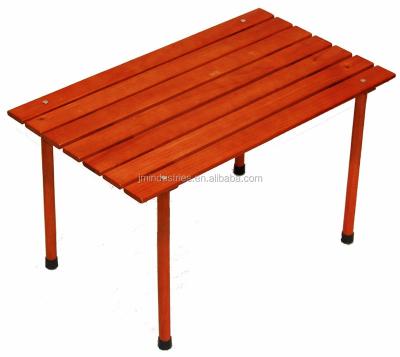 China Simple Small Low Wooden Folding Portable Table In A Bag for sale