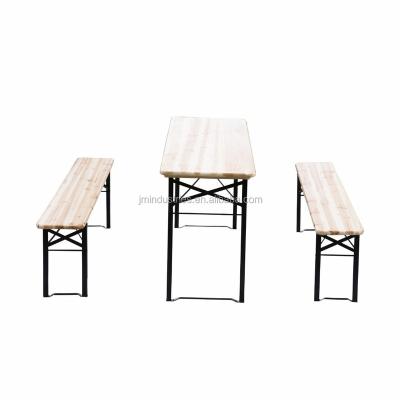 China High Quality Beer Garden Weather Outdoor Furniture Wooden Table And Bench for sale