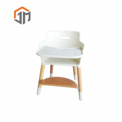 China Pine Height Solid Wood Adjustable Baby Dining Highchair for sale