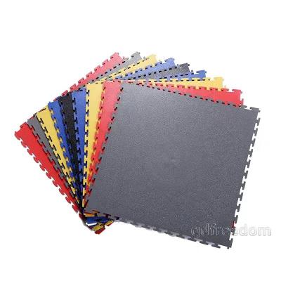 China Chinese Garage Tiles Interlocking PVC Flooring / Workshop Warehouse Car Wash Car PVC Sports Floor Tile for sale