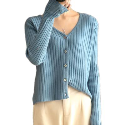 China Anti-pilling new popular winter women's 100% wool cable knit sweater women cardigan for sale