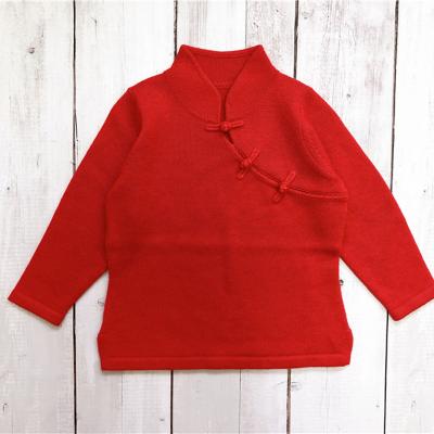 China Top Collar Cheongsam Child Anti-pilling Children 100%Cashmere Sweater for sale