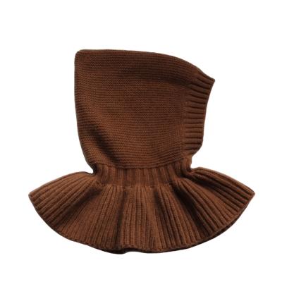 China JOINT Children's Knitted Scarf Hood Balaclava Mongolia Cashmere Hat for sale