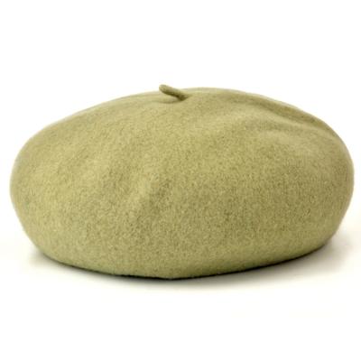 China French Character Style Light Weight Solid Color Woolen Casual Classic Beret for sale