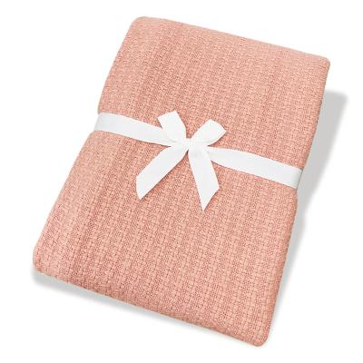 China New Fashion Design Cotton Shawls Custom Simple Elegant Sleep Blanket for sale