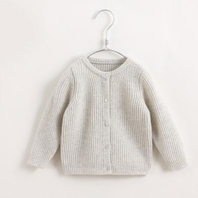 China 2020 Baby Sales Custom Small MOQ Soft Warm Button Knitted Long Sleeve Woolen Cardigan Sweater for sale