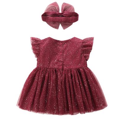 China Cotton Summer Comfortable Cute Baby Clothes Cartoon Sleeveless Dress for sale