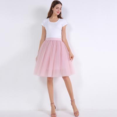 China Breathable A Line Knee Length Tutu Tulle Prom Party Women Short Skirt for sale