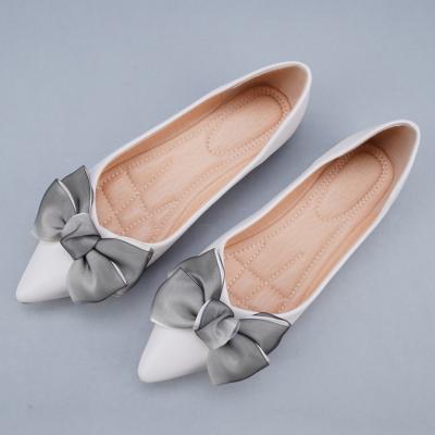 China Goxeou China Factory Price Women's Bowknot Brooch Lightweight Soft Causal Leisure Stylish Shoes Outdoor Daily Stylish Flats for sale