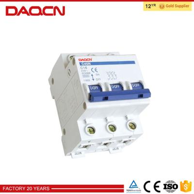 China DAQCN 3 Phase 100 Amp Mcb High Quality Breaker 6000/4500V for sale