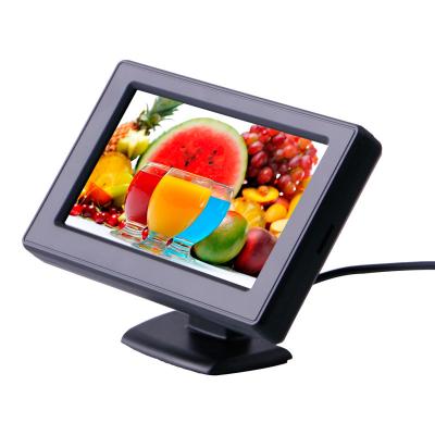 China Car Mirror Parking Mirror 4.3inch HD Foldable 4.3 Inch TFT LCD Color Screen Car Monitor For Rear View Camera Night Vision Reversing for sale