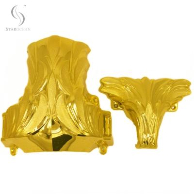 Cina Angoli di bare in plastica in oro scuro 1# DG Ornamenti funerari Ornamenti di fiori in vendita