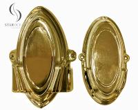China Customized American Style Gold Coffin Corners,Coffin Fixed Handle SGS Certified 13#G for sale