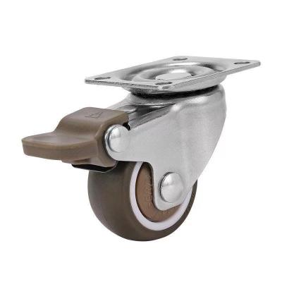 China Rigid Caster Wheel 2 Inch 3 Inch Small Solid Rubber Wheels Swivel Casters for sale